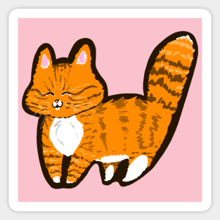 Happy gingey kitty Sticker